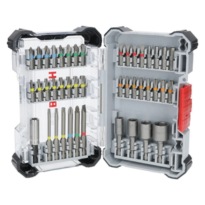 Bosch 2607017723 43 Pieces Extra Hard Pick & Click Screwdriver Bit Set In Carry Case
