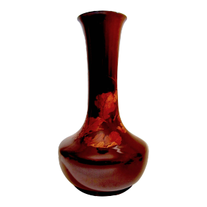1888 Monumental Rookwood Vase With Tiger Eye Glaze by Matthew Daly
