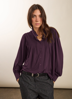 Imken Long Sleeve Blouse - UK 10 | EU 36 | US 06 / Plum