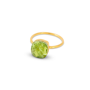 Sophia Peridot Gold Gemstone Ring (R 1/2 (UK))