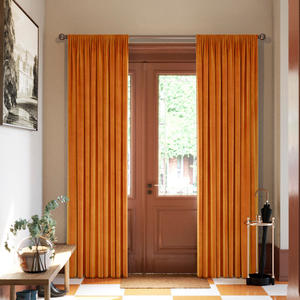 Odessa Velvet, Nectarine - Made to Measure Curtains