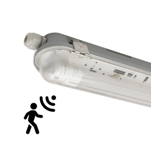 Réglette LED avec Capteur 60CM - 6.3W - 4000K - IP65 - avec tube fluorescent LED