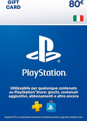 PlayStation Store Gift Card 80€ | Ricarica Portafoglio PSN