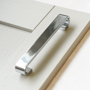 Polished Chrome Modern Cabinet Curl Curved Handle 160mm Centres