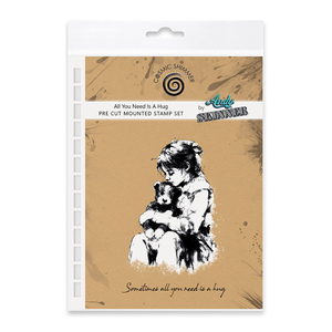 All You Need Is A Hug Pre Cut Rubber Stamp by Andy Skinner