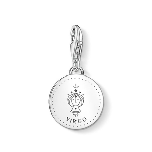 Classic Silver Virgo Zodiac Disc Charm