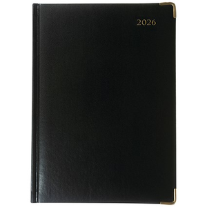Collins Manager Appointment Diary, Day Per Page, Black, 2026