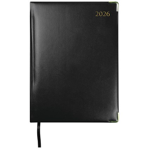 Collins Manager Appointment Diary, Week To View, Black, 2026