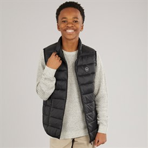 JACK & JONES Boys Wilson Puffer Gilet Black