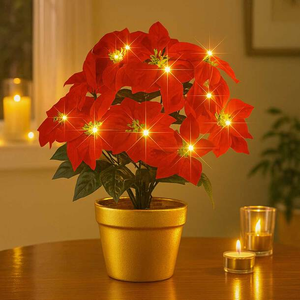 Light-Up Ponsettia