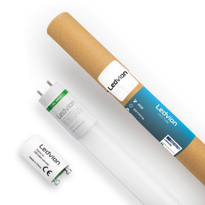 Tube néon LED 120CM - 18W - 6500K - 185 Lm/W - Haute efficacité - Label énergétique B