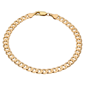 Pre-Owned 9ct Yellow Gold 8" Curb Bracelet