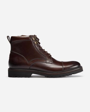 Oliver Sweeney Runcorn Mens Antiqued Calf Leather Brogue Boots - Brown