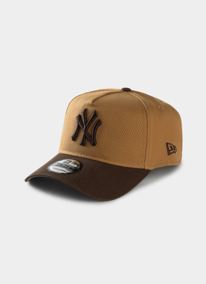 New Era MLB 9Forty A-Frame New York Yankees 2Shade Wash Wheat Snapback Cap