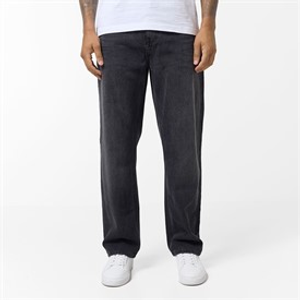 Closure London Mens Loose Fit Denim Jeans Black