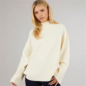 Brave Soul Womens Mongo Jumper Cream
