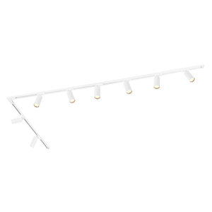 3m LED Schienensystem - 8 Spots - Dimmbar - 1 Phasen - Weiß