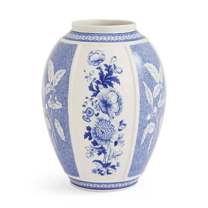 Spode Blue Italian British Flowers Vase