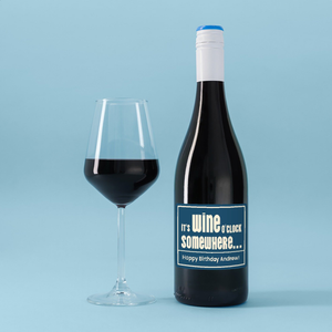 Personalised It's Wine O'Clock Merlot 75cl