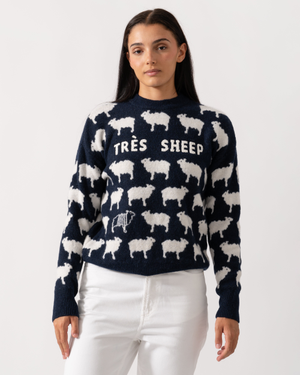 Joules Womens Sheep Jumper - Navy