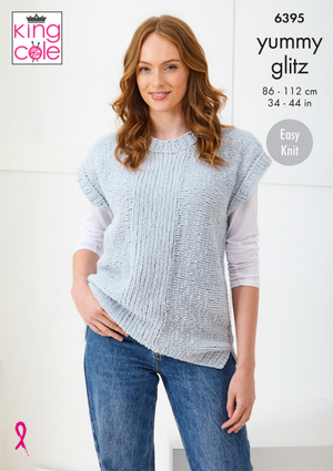 Sweater and Top in King Cole Yummy Glitz (6395)