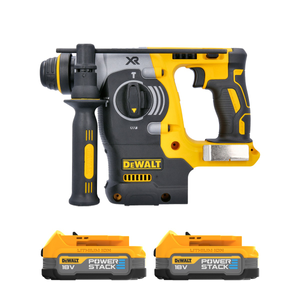 DeWalt DCH273N 18V XR Cordless Brushless SDS Plus Rotary Hammer Drill With 2 x 1.7Ah Powerstack Batteries
