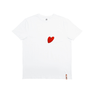 Held Close Graphic T-Shirt - White (L)