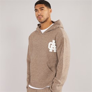 Avant Garde Mens AG Brushed Knit Hoodie Mink