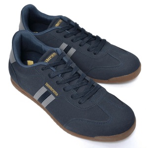 Lambretta Mens Tackle Retro Trainers Shoes - 8 UK / Navy & Charcoal / Black
