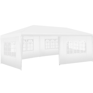 Padiglione Novara con 5 pannelli laterali, impermeabile, 6x3m