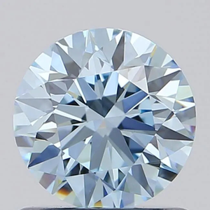 0.80ct Round Lab Grown Diamond (Colour Fancy Intense Blue, Clarity IF, Cut ID, IGI Certified)