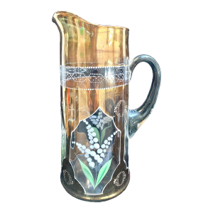 Antique Hand-Painted Moser Pitcher