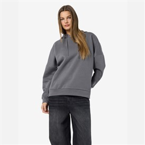 Noisy May Womens Alden Hoodie Charcoal Gray