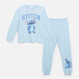 Lilo and Stitch Girls Pyjama Set Blue