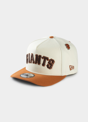 New Era MLB 9Forty A-Frame San Francisco Giants Wordmark Pin Snapback Cap