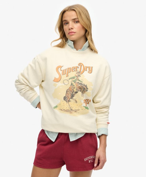 Ruim Souvenir sweatshirt met grafische print en ronde hals