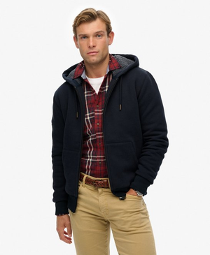 Borg Gevoerde Zip Hoodie