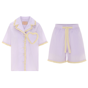 Dolce Violetta Lilac & Lemon Short Pyjama Set (XXL)