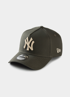 New Era MLB 9Forty A-Frame Moss Canvas Chainstitch New York Yankees Snapbac