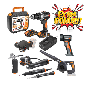 WORX 20V Ultimate Workshop Essentials Kit | WORX-mate POWERSHARE Bundle