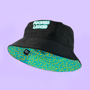 Undakuva Reversible Bucket Hat - F*cking Legend