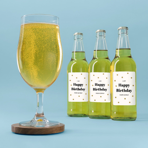 Personalised Happy Birthday Cider Trio 3x500ml