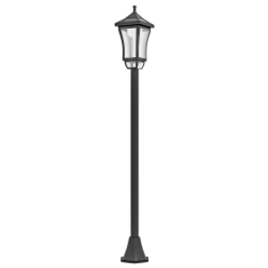 Outsunny 1.3 m Garden Lamp Post Light, LED Outdoor Solar Post Lights, Waterproof IP44 for Patio, Garden, Pathway, Cool White