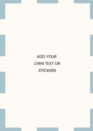 Blue Dash Create Your Own Design Card