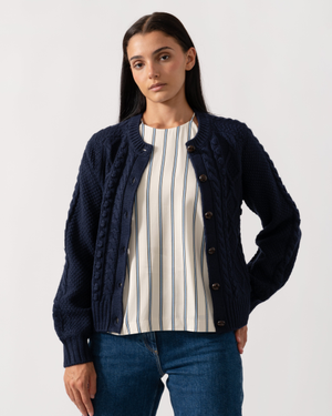 Joules Rafferty Womens Cardigan - Navy