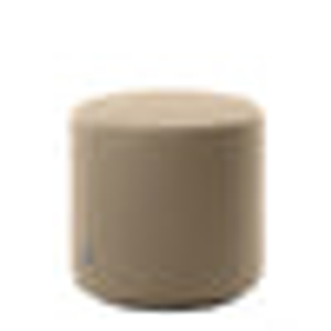 Avalon Pouf Rigido Cilindro Finta pelle Jazz per Interno ed Esterno Dim: Ø40 cm X H43 cm - Tortora
