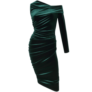 One Fell Swoop Green Velvet Dress (M)