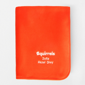 Squirrels Fleece Blanket- Personalised