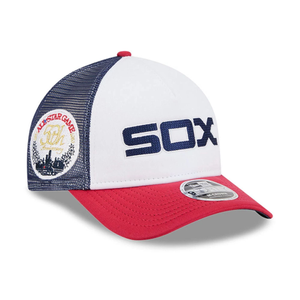 Chicago White Sox MLB Summer Derby White 9FORTY M-Crown A-Frame Adjustable Cap