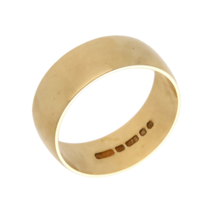 Pre-Owned 9ct Yellow Gold 8mm Wide Wedding Band Ring